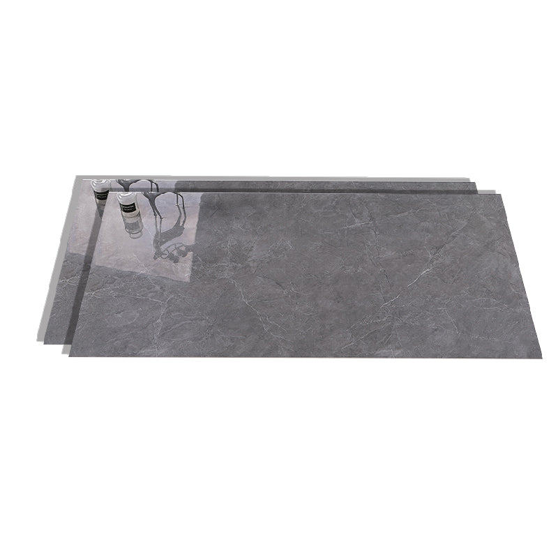 29.5" X 59.0" Floor Tile Straight Edge Polished Design Rectangular Floor Tile Black-Gray Clearhalo 'Floor Tiles & Wall Tiles' 'floor_tiles_wall_tiles' 'Flooring 'Home Improvement' 'home_improvement' 'home_improvement_floor_tiles_wall_tiles' Walls and Ceiling' 6428957