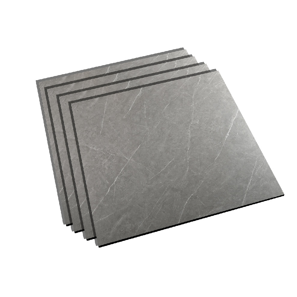 Square Floor Tile Straight Edge Glazed No Pattern Floor Tile Heather Gray Clearhalo 'Floor Tiles & Wall Tiles' 'floor_tiles_wall_tiles' 'Flooring 'Home Improvement' 'home_improvement' 'home_improvement_floor_tiles_wall_tiles' Walls and Ceiling' 6428969