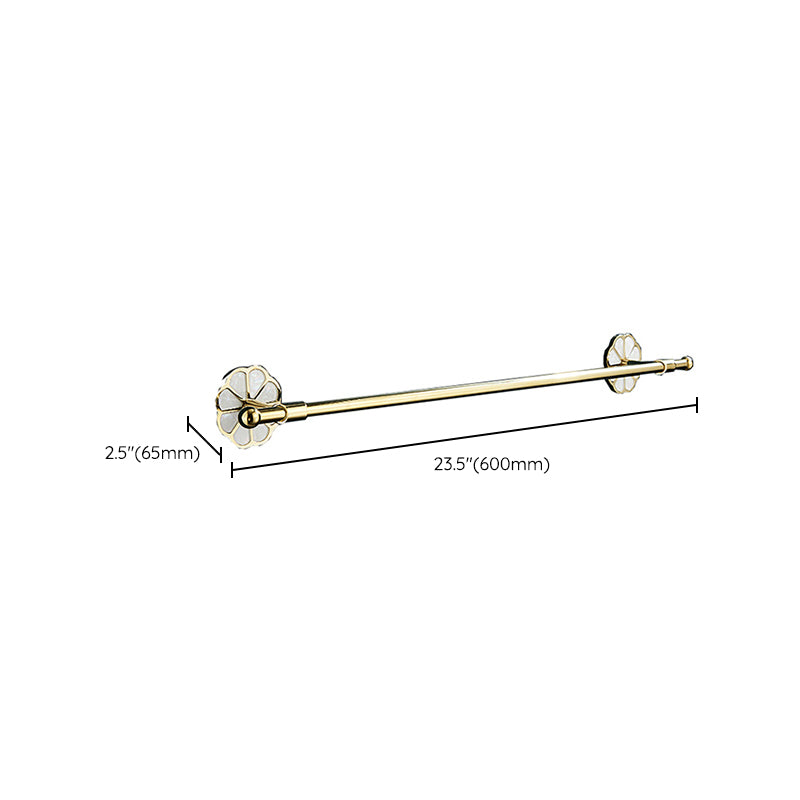 Metal Simple Bathroom Accessory as Individual or as a Set in Gold Clearhalo 'Bathroom Hardware Sets' 'Bathroom Hardware' 'Bathroom Remodel & Bathroom Fixtures' 'bathroom_hardware_sets' 'Home Improvement' 'home_improvement' 'home_improvement_bathroom_hardware_sets' 6429112