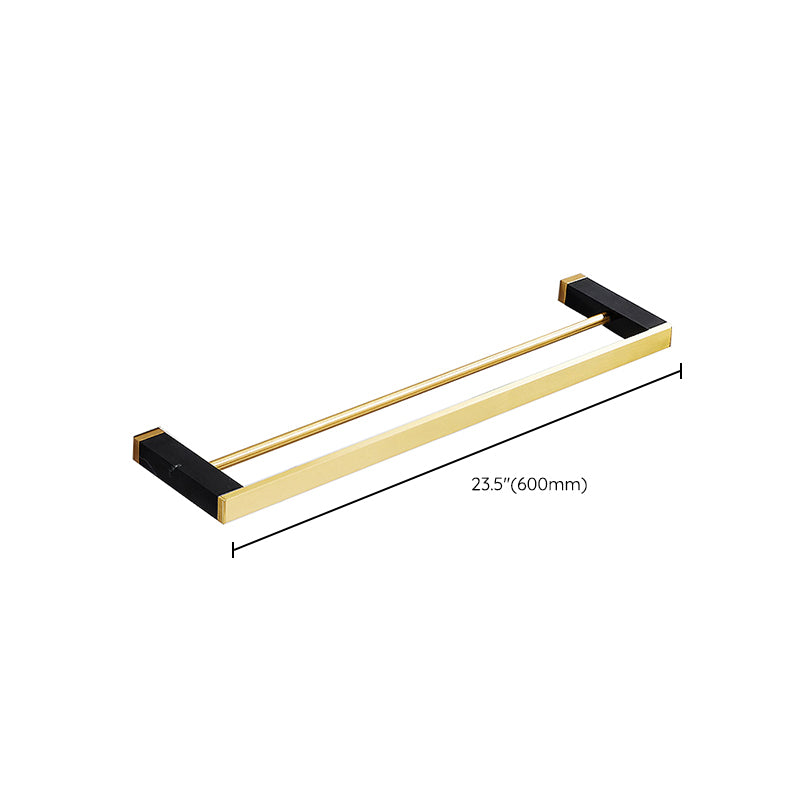 Metal and Marble Bathroom Minimalist Accessory as Individual or as a Set in Gold Clearhalo 'Bathroom Hardware Sets' 'Bathroom Hardware' 'Bathroom Remodel & Bathroom Fixtures' 'bathroom_hardware_sets' 'Home Improvement' 'home_improvement' 'home_improvement_bathroom_hardware_sets' 6429227
