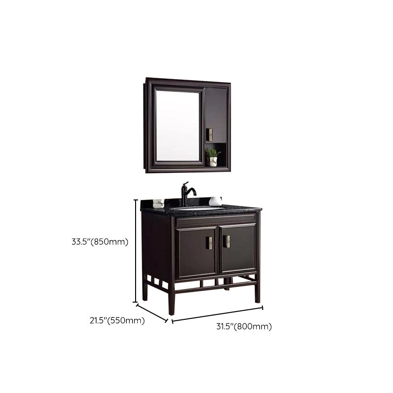 Traditional Wood Sink Vanity Solid Color Wall Mount Vanity Cabinet Clearhalo 'Bathroom Remodel & Bathroom Fixtures' 'Bathroom Vanities' 'bathroom_vanities' 'Home Improvement' 'home_improvement' 'home_improvement_bathroom_vanities' 6432738