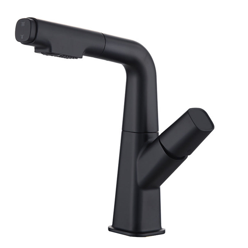 Contemporary Centerset Faucets Single Handle Faucets for Bathroom Negro Clearhalo 'bathroom_sink_faucets' 'Conjunta de Baño y Conjunta de Grifo' 'Coronamiento de Baño y Dispositivo de Baño' 'Grifo del lavabo del baño' 'Hogar' 'home_improvement' 'home_improvement_bathroom_sink_faucets' 'Mejoras para el hogar' 6438530