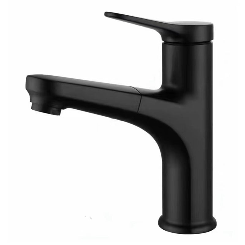 Contemporary Style Faucet Single Lever Handle Faucet with Swivel Spout Clearhalo 'Bathroom Remodel & Bathroom Fixtures' 'Bathroom Sink Faucets' 'Bathroom Sinks & Faucet Components' 'bathroom_sink_faucets' 'Home Improvement' 'home_improvement' 'home_improvement_bathroom_sink_faucets' 6438563