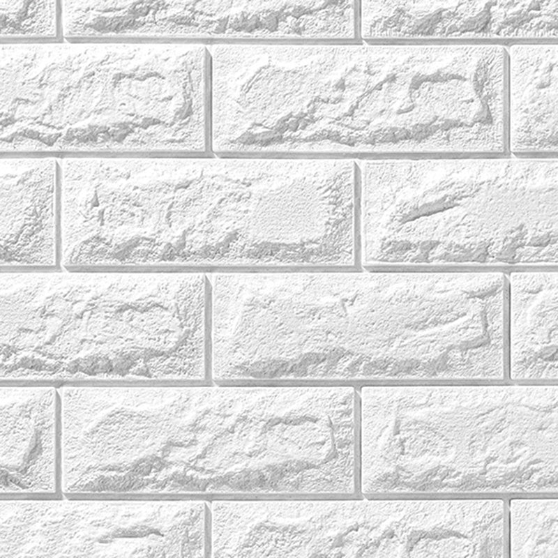 Contemporary Wall Paneling 3D Embossed Mosaic Design Waterproof Wall Ceiling White Clearhalo 'Flooring 'Home Improvement' 'home_improvement' 'home_improvement_wall_paneling' 'Wall Paneling' 'wall_paneling' 'Walls & Ceilings' Walls and Ceiling' 6438769