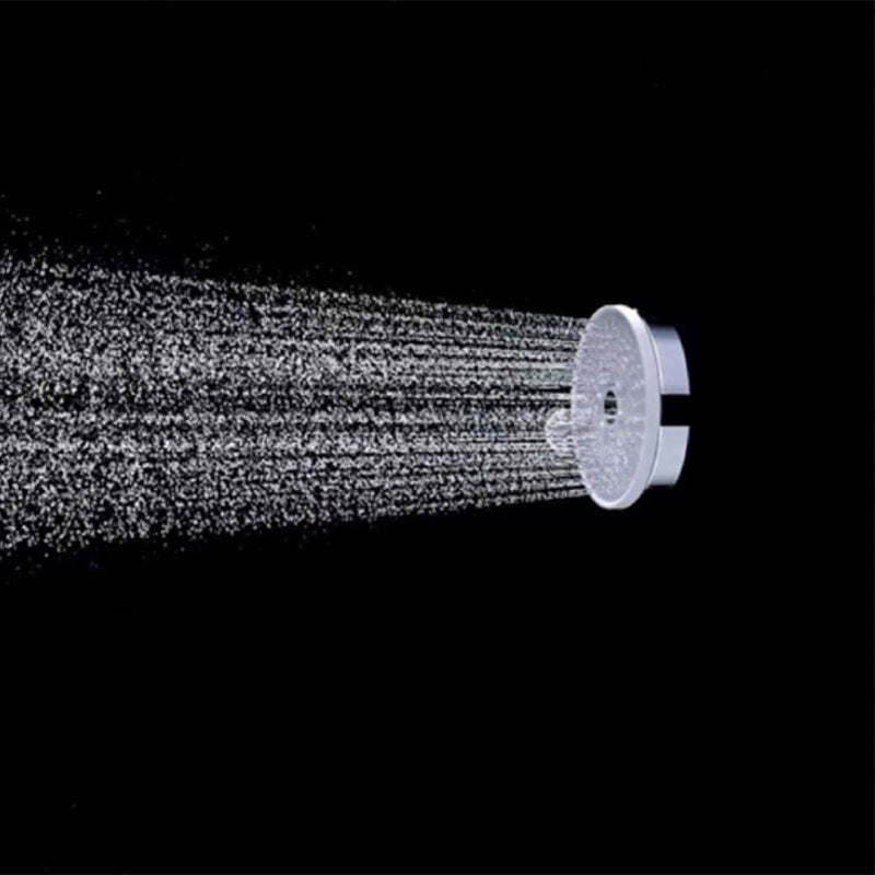 Matte Black Handheld Shower Head Modern 3-Jet Round Wall-Mount Handheld Shower Head Clearhalo 'Bathroom Remodel & Bathroom Fixtures' 'Home Improvement' 'home_improvement' 'home_improvement_shower_heads' 'Shower Heads' 'shower_heads' 'Showers & Bathtubs Plumbing' 'Showers & Bathtubs' 6439164