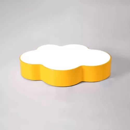 Candy Colored Cloud Flush Ceiling Light Cartoon Acrylic Ceiling Lamp for Kids Room Yellow Clearhalo 'Ceiling Lights' 'Close To Ceiling Lights' 'Close to ceiling' 'Flush mount' Lighting' 64433