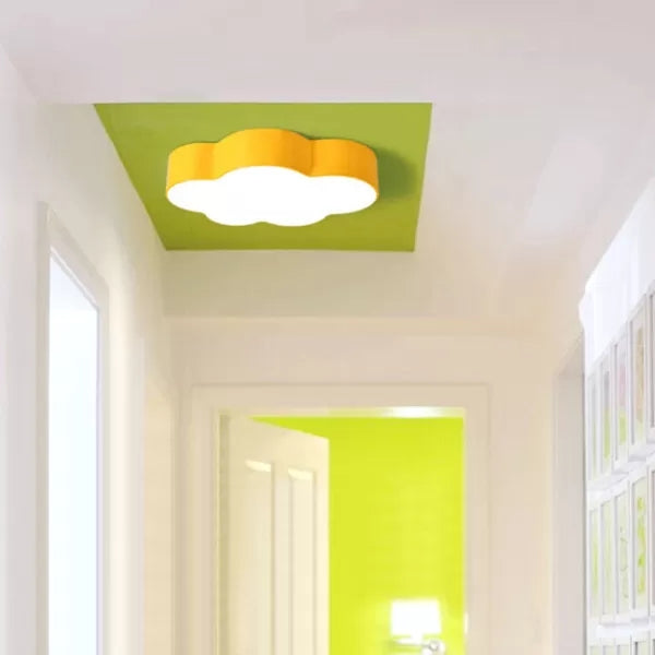 Candy Colored Cloud Flush Ceiling Light Cartoon Acrylic Ceiling Lamp for Kids Room Clearhalo 'Ceiling Lights' 'Close To Ceiling Lights' 'Close to ceiling' 'Flush mount' Lighting' 64436