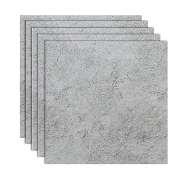 Peel and Stick Vinyl Flooring 23.6"x23.6" x2mm Marble Look PVC Flooring Grey Clearhalo 'Flooring 'Home Improvement' 'home_improvement' 'home_improvement_vinyl_flooring' 'Vinyl Flooring' 'vinyl_flooring' Walls and Ceiling' 6447049