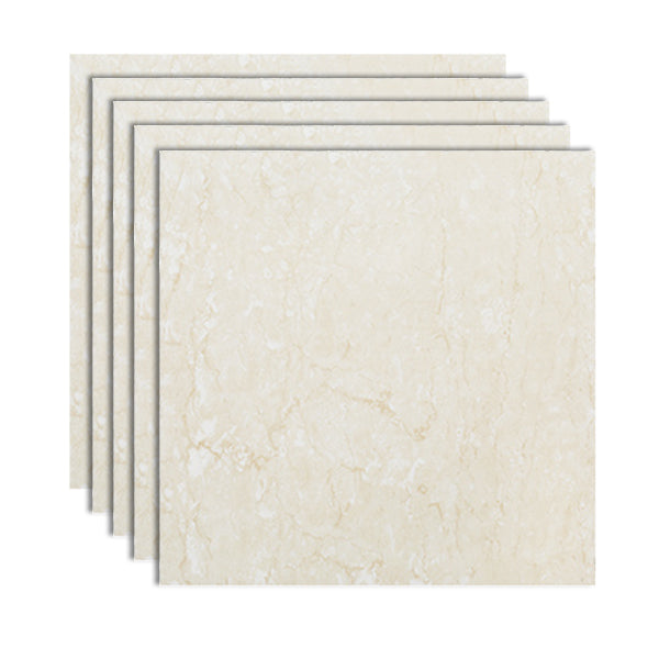 Peel and Stick Vinyl Flooring 23.6"x23.6" x2mm Marble Look PVC Flooring Beige Clearhalo 'Flooring 'Home Improvement' 'home_improvement' 'home_improvement_vinyl_flooring' 'Vinyl Flooring' 'vinyl_flooring' Walls and Ceiling' 6447053