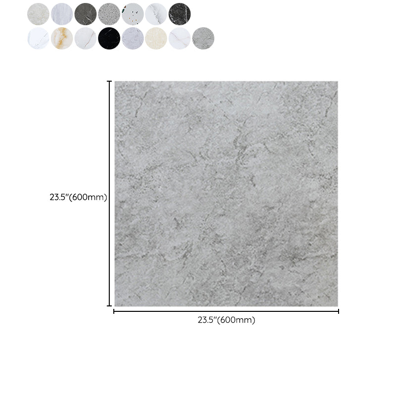 Peel and Stick Vinyl Flooring 23.6"x23.6" x2mm Marble Look PVC Flooring Clearhalo 'Flooring 'Home Improvement' 'home_improvement' 'home_improvement_vinyl_flooring' 'Vinyl Flooring' 'vinyl_flooring' Walls and Ceiling' 6447073