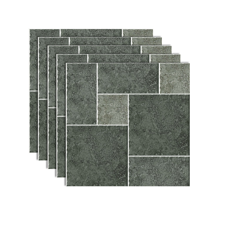 Square Peel & Stick Vinyl Flooring 24" x 24" x 4.6mm PVC Flooring Dark Gray Clearhalo 'Flooring 'Home Improvement' 'home_improvement' 'home_improvement_vinyl_flooring' 'Vinyl Flooring' 'vinyl_flooring' Walls and Ceiling' 6447669