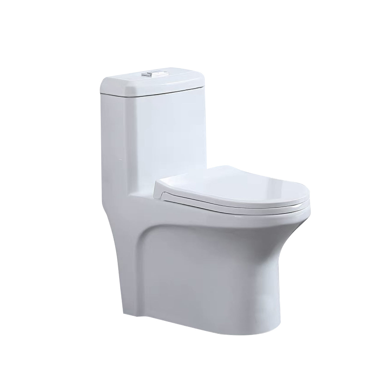 One-Piece Toilet Flush Toilet Floor Mounted UF Siphon Jet Toilet Bowl Clearhalo 'Bathroom Remodel & Bathroom Fixtures' 'Home Improvement' 'home_improvement' 'home_improvement_toilets' 'Toilets & Bidets' 'Toilets' 6455846