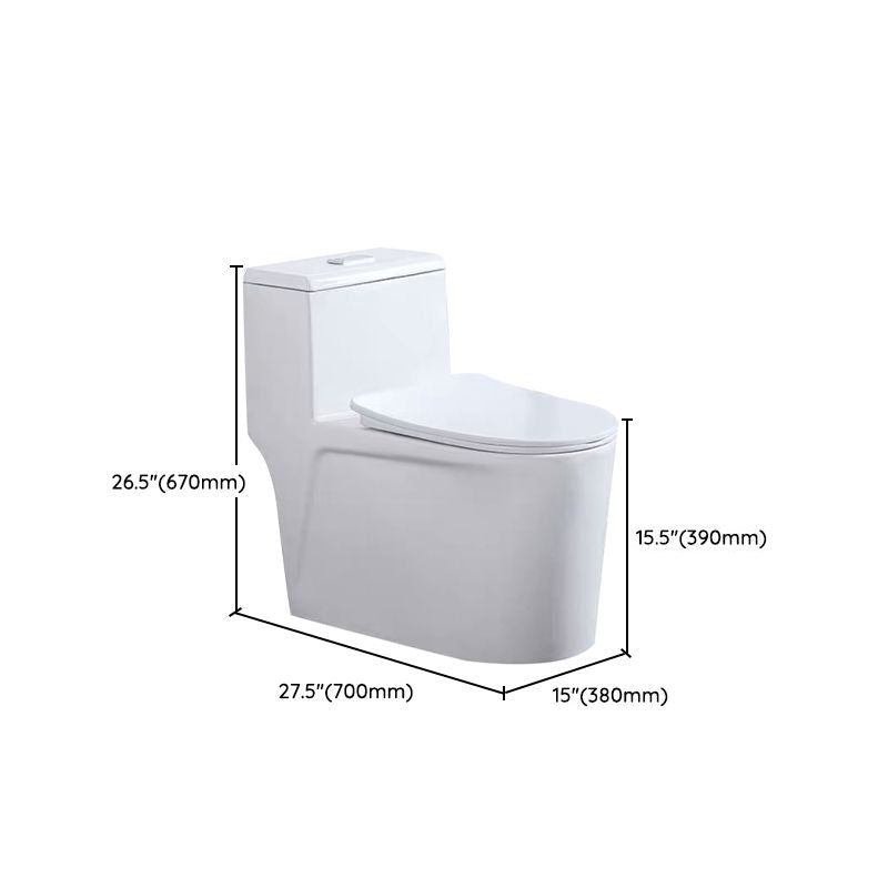 One-Piece Toilet Flush Toilet Floor Mounted UF Siphon Jet Toilet Bowl Clearhalo 'Bathroom Remodel & Bathroom Fixtures' 'Home Improvement' 'home_improvement' 'home_improvement_toilets' 'Toilets & Bidets' 'Toilets' 6455859