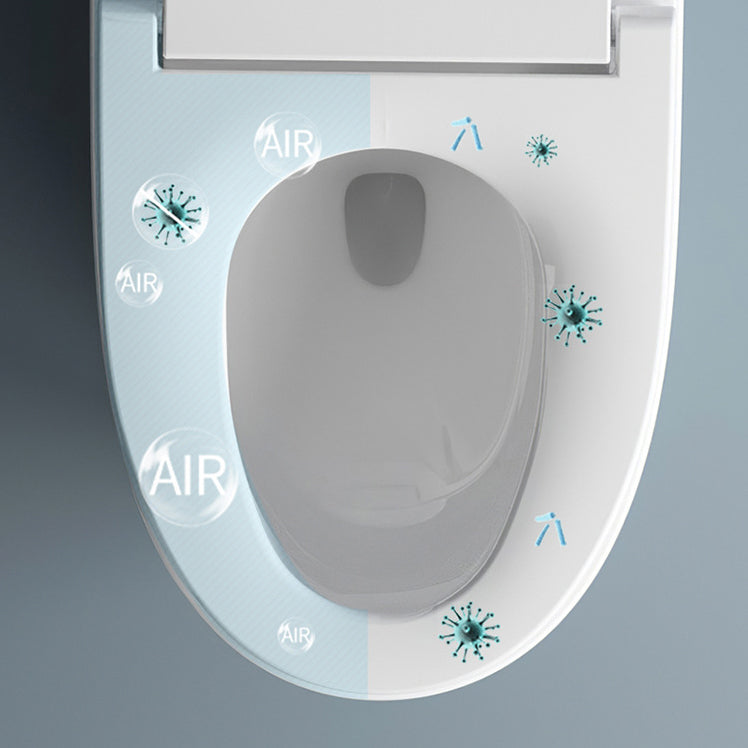 Contemporary One Piece Toilet Concealed Tank Toilet Bowl for Washroom Clearhalo 'Bathroom Remodel & Bathroom Fixtures' 'Home Improvement' 'home_improvement' 'home_improvement_toilets' 'Toilets & Bidets' 'Toilets' 6455889