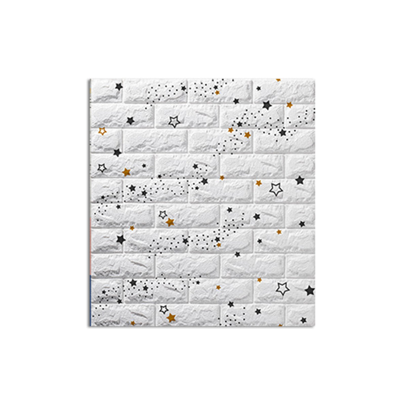 Foam Waterproof Water Panel Living Room 3D Artificial Brick Contemporary Panel (10-Pack) Clearhalo 'Flooring 'Home Improvement' 'home_improvement' 'home_improvement_wall_paneling' 'Wall Paneling' 'wall_paneling' 'Walls & Ceilings' Walls and Ceiling' 6455981