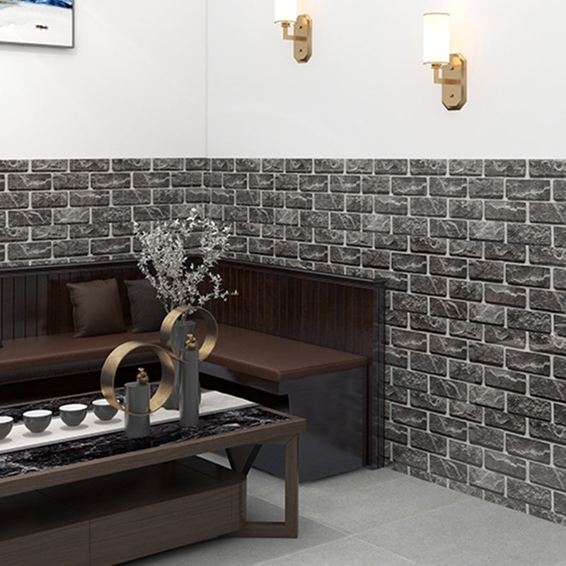 3D Artificial Brick Paneling Waterproof Peel and Stick Living Room Wall Panel (5-Pack) Clearhalo 'Flooring 'Home Improvement' 'home_improvement' 'home_improvement_wall_paneling' 'Wall Paneling' 'wall_paneling' 'Walls & Ceilings' Walls and Ceiling' 6456027