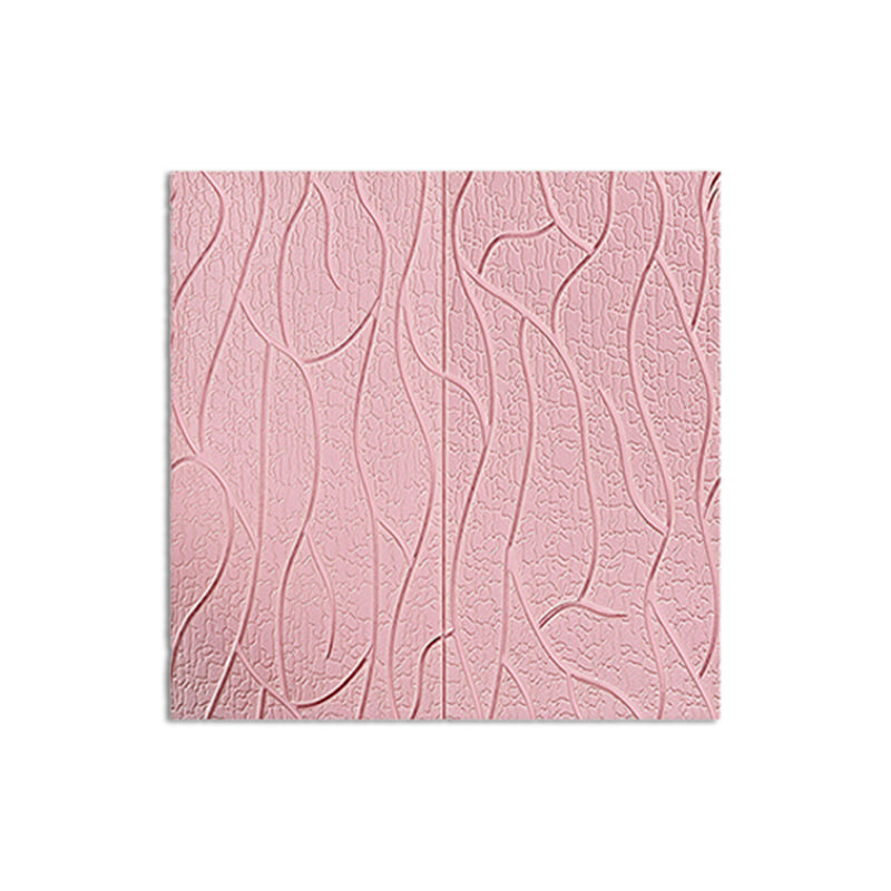 Modern Wall Tile PVC 3D Embossed Peel and Press Waterproof Indoor Wall Panel Clearhalo 'Flooring 'Home Improvement' 'home_improvement' 'home_improvement_wall_paneling' 'Wall Paneling' 'wall_paneling' 'Walls & Ceilings' Walls and Ceiling' 6456048