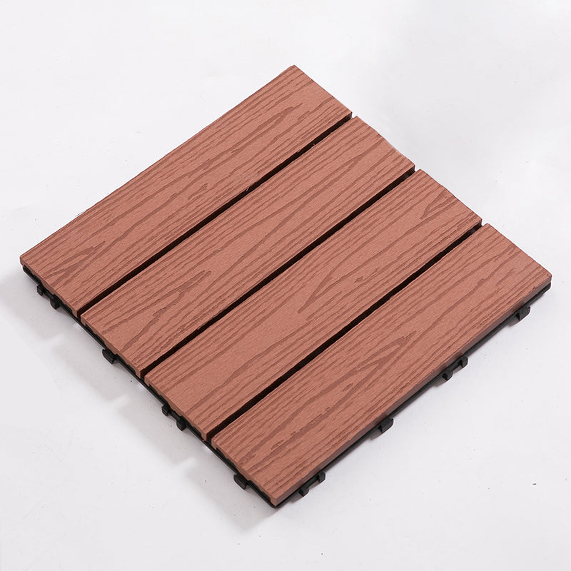 11.8"×11.8" Laminate Floor Fade Resistant Fire Resistant Laminate Flooring Red Straight Wood Grain Clearhalo 'Flooring 'Home Improvement' 'home_improvement' 'home_improvement_laminate_flooring' 'Laminate Flooring' 'laminate_flooring' Walls and Ceiling' 6456123