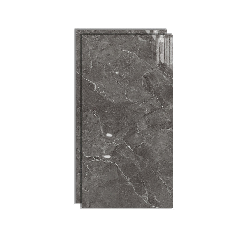 Floor Tile Marble Print Rectangle Living Room Porcelain Tile Milk Gray Clearhalo 'Floor Tiles & Wall Tiles' 'floor_tiles_wall_tiles' 'Flooring 'Home Improvement' 'home_improvement' 'home_improvement_floor_tiles_wall_tiles' Walls and Ceiling' 6456223