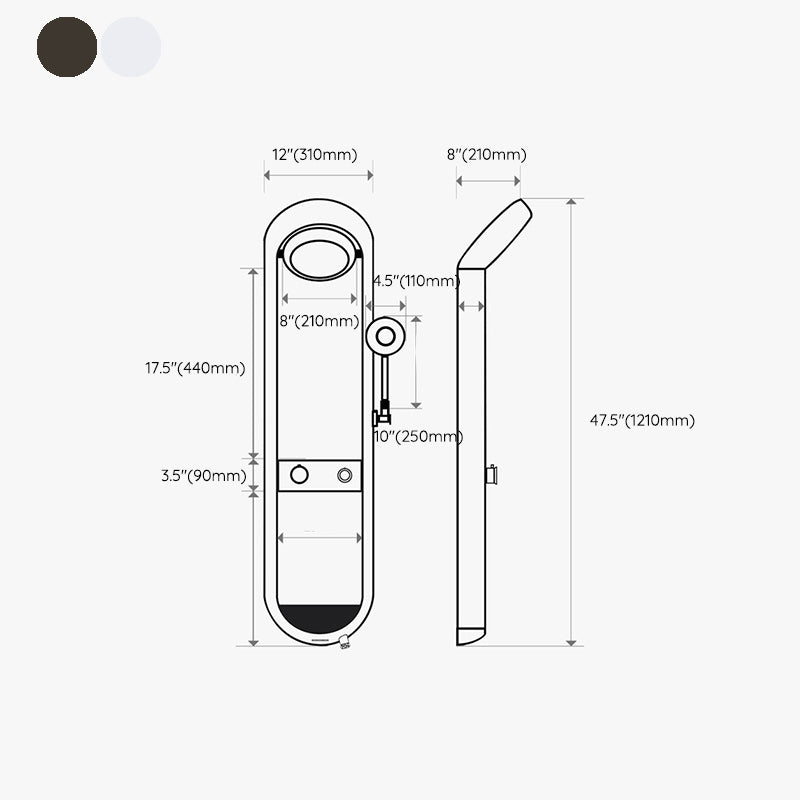 Modern Shower Set Dual Shower Head Slide Bar Thermostatic Wall Mounted Shower System Clearhalo 'Bathroom Remodel & Bathroom Fixtures' 'Home Improvement' 'home_improvement' 'home_improvement_shower_faucets' 'Shower Faucets & Systems' 'shower_faucets' 'Showers & Bathtubs Plumbing' 'Showers & Bathtubs' 6456715