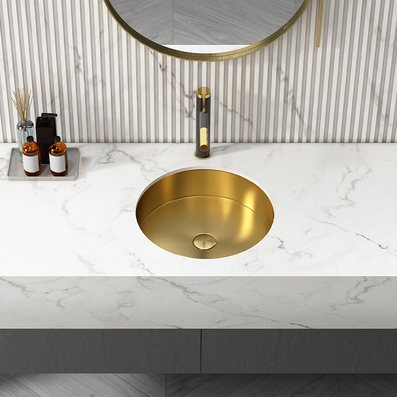 Round Bathroom Sink Modern Undermount Bathroom Sink with Faucet Clearhalo 'Bathroom Remodel & Bathroom Fixtures' 'Bathroom Sinks & Faucet Components' 'Bathroom Sinks' 'bathroom_sink' 'Home Improvement' 'home_improvement' 'home_improvement_bathroom_sink' 6457084