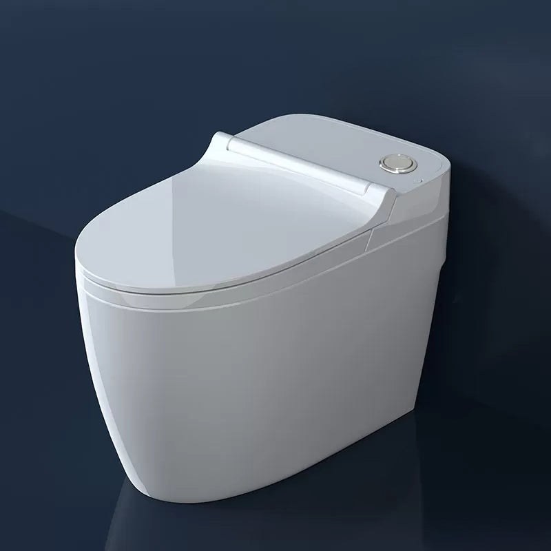 Modern Elong Toilet Bowl Siphon Jet Toilet with Seat for Bathroom White Top Press Flushing Clearhalo 'Bathroom Remodel & Bathroom Fixtures' 'Home Improvement' 'home_improvement' 'home_improvement_toilets' 'Toilets & Bidets' 'Toilets' 6459976