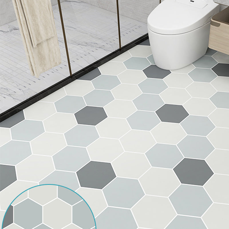 Bathroom 3.5mm Vinyl Flooring Square Peel and Stick PVC Flooring Light Blue Clearhalo 'Flooring 'Home Improvement' 'home_improvement' 'home_improvement_vinyl_flooring' 'Vinyl Flooring' 'vinyl_flooring' Walls and Ceiling' 6462411