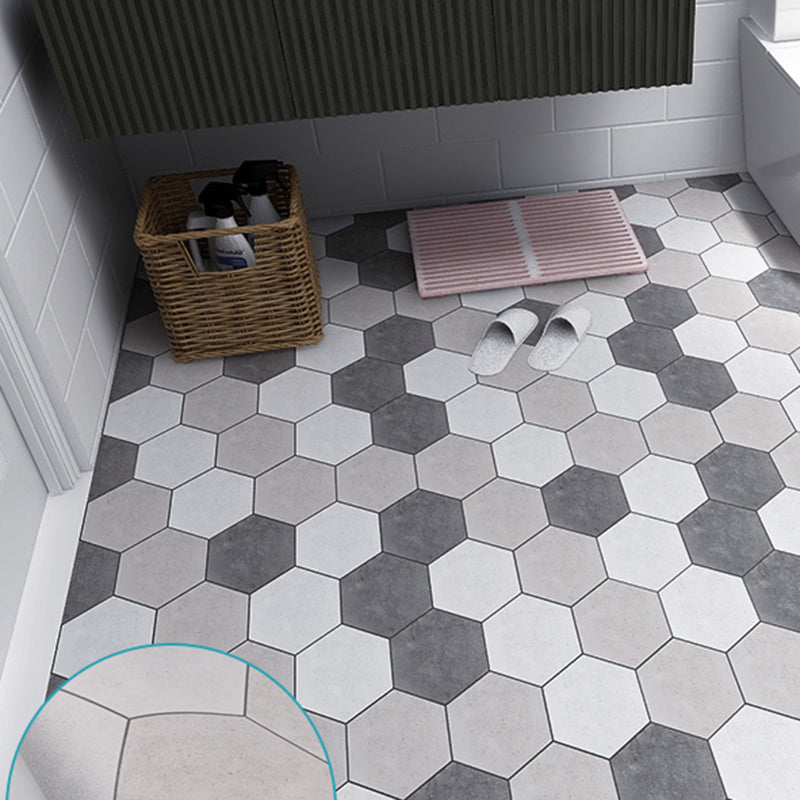 Bathroom 3.5mm Vinyl Flooring Square Peel and Stick PVC Flooring Light Gray Clearhalo 'Flooring 'Home Improvement' 'home_improvement' 'home_improvement_vinyl_flooring' 'Vinyl Flooring' 'vinyl_flooring' Walls and Ceiling' 6462412