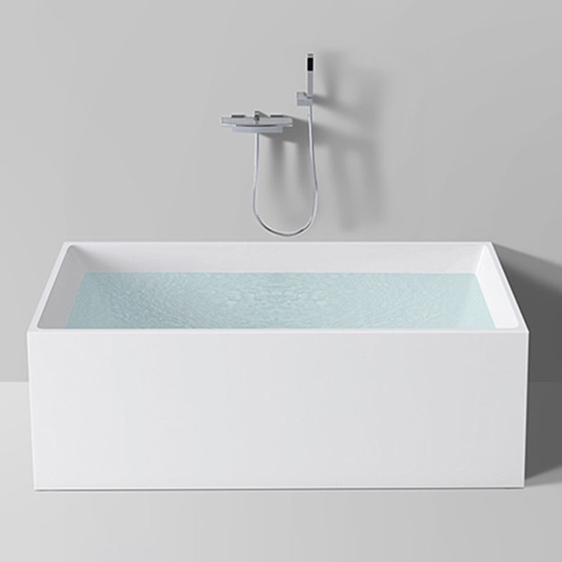 Modern Rectangle Acrylic Bathtub Back to Wall with Drain Bath Tub Silver Tub with Wall Mounted Faucets Clearhalo 'Bathroom Remodel & Bathroom Fixtures' 'Bathtubs' 'Home Improvement' 'home_improvement' 'home_improvement_bathtubs' 'Showers & Bathtubs' 6463153