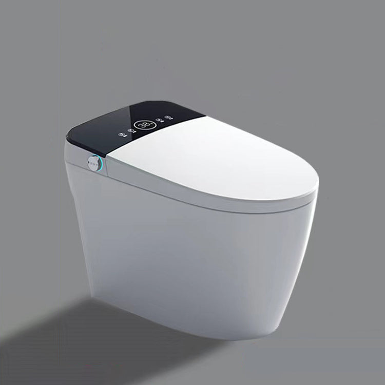 Modern One Piece Toilet Bowl Heated Seat Urine Toilet with Toilet Seat Manual Lid (Standard) 12" Clearhalo 'Bathroom Remodel & Bathroom Fixtures' 'Home Improvement' 'home_improvement' 'home_improvement_toilets' 'Toilets & Bidets' 'Toilets' 6463320