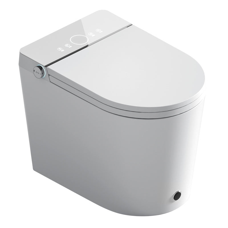 Modern Siphon Jet One Piece Toilet Bowl Heated Seat White Urine Toilet with Toilet Seat Clearhalo 'Bathroom Remodel & Bathroom Fixtures' 'Home Improvement' 'home_improvement' 'home_improvement_toilets' 'Toilets & Bidets' 'Toilets' 6463415