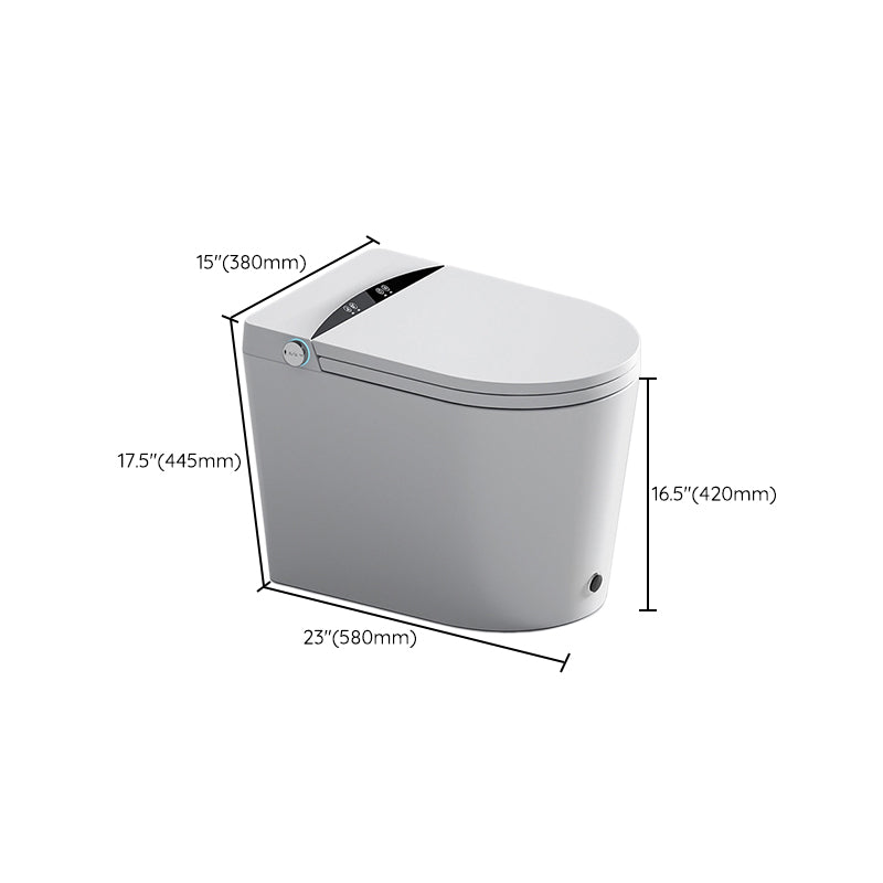 Modern Siphon Jet One Piece Toilet Bowl Heated Seat White Urine Toilet with Toilet Seat Clearhalo 'Bathroom Remodel & Bathroom Fixtures' 'Home Improvement' 'home_improvement' 'home_improvement_toilets' 'Toilets & Bidets' 'Toilets' 6463427