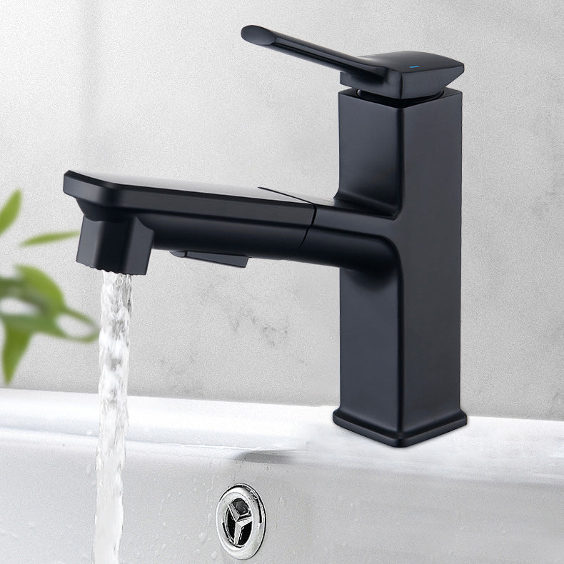 Modern Vessel Faucet Copper Pure Color Single Handle Vessel Faucet Clearhalo 'Bathroom Remodel & Bathroom Fixtures' 'Bathroom Sink Faucets' 'Bathroom Sinks & Faucet Components' 'bathroom_sink_faucets' 'Home Improvement' 'home_improvement' 'home_improvement_bathroom_sink_faucets' 6466986