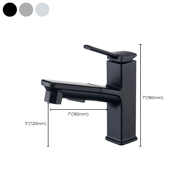 Modern Vessel Faucet Copper Pure Color Single Handle Vessel Faucet Clearhalo 'Bathroom Remodel & Bathroom Fixtures' 'Bathroom Sink Faucets' 'Bathroom Sinks & Faucet Components' 'bathroom_sink_faucets' 'Home Improvement' 'home_improvement' 'home_improvement_bathroom_sink_faucets' 6466998