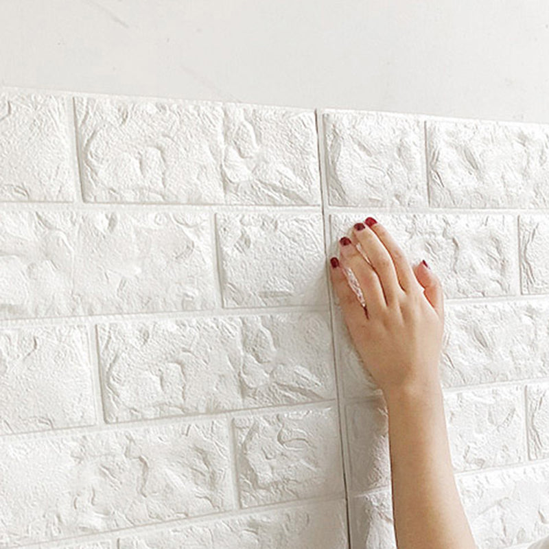 Modern Paneling PVC 3D Embossed Self-Adhesive Waterproof Indoor Wainscoting Clearhalo 'Flooring 'Home Improvement' 'home_improvement' 'home_improvement_wall_paneling' 'Wall Paneling' 'wall_paneling' 'Walls & Ceilings' Walls and Ceiling' 6467328