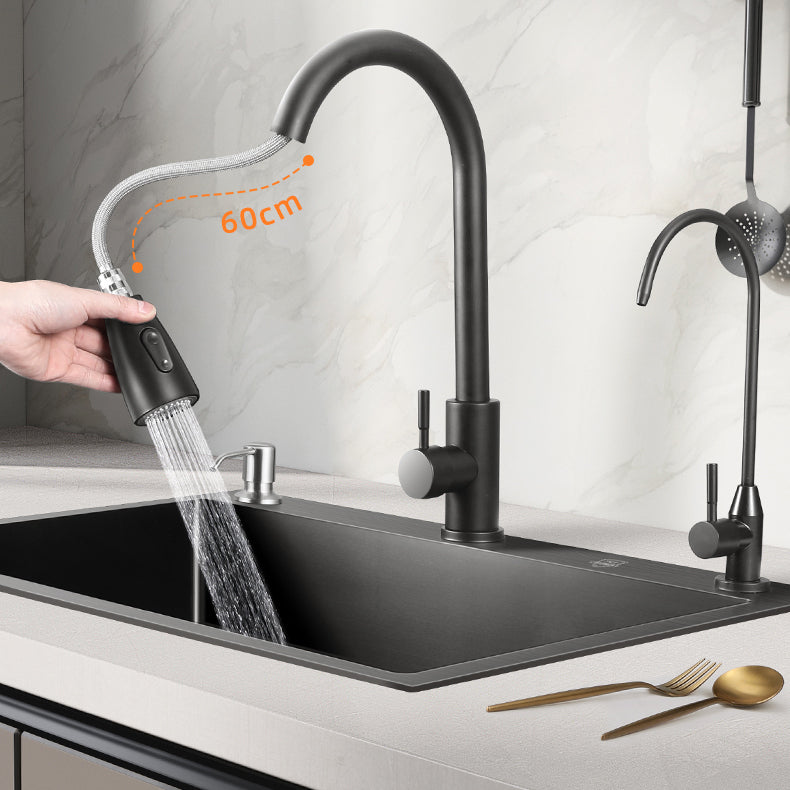 Modern Style Kitchen Sink Stainless Steel Overflow Hole Design Kitchen Sink Clearhalo 'Home Improvement' 'home_improvement' 'home_improvement_kitchen_sinks' 'Kitchen Remodel & Kitchen Fixtures' 'Kitchen Sinks & Faucet Components' 'Kitchen Sinks' 'kitchen_sinks' 6467893