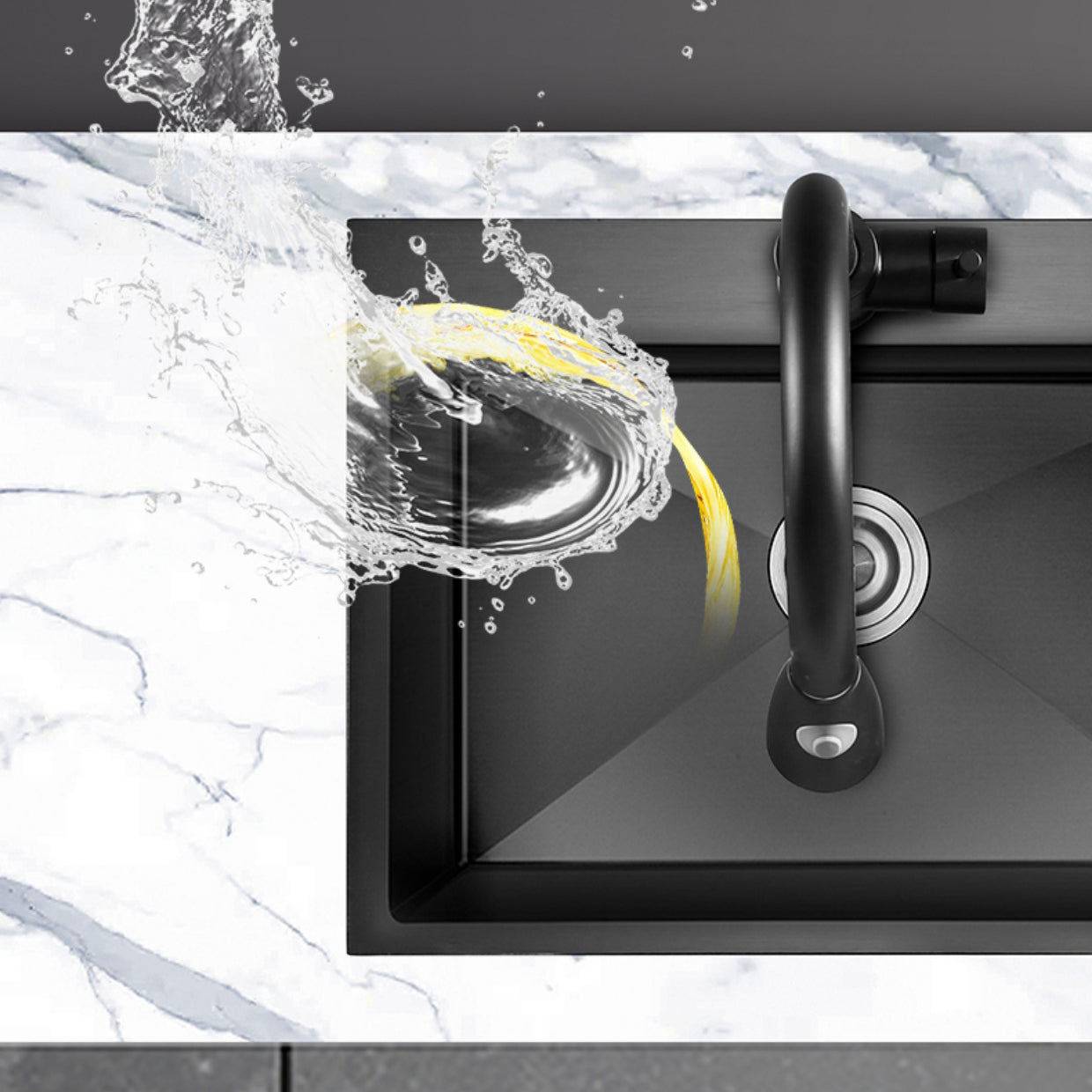 Contemporary Kitchen Sink Colorfast Drop-In Stainless Steel Kitchen Sink Clearhalo 'Home Improvement' 'home_improvement' 'home_improvement_kitchen_sinks' 'Kitchen Remodel & Kitchen Fixtures' 'Kitchen Sinks & Faucet Components' 'Kitchen Sinks' 'kitchen_sinks' 6468006