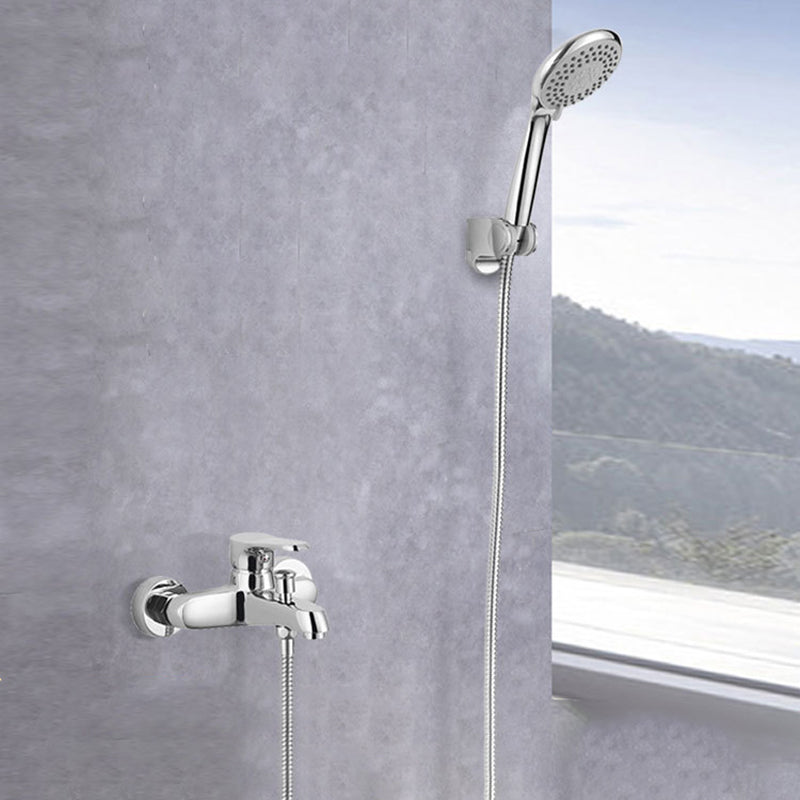 Bathroom Tub Spout Wall Mounted Hand Shower Fixed Bathtub Faucet Clearhalo 'Bathroom Remodel & Bathroom Fixtures' 'Bathtub Faucets' 'bathtub_faucets' 'Home Improvement' 'home_improvement' 'home_improvement_bathtub_faucets' 6468125