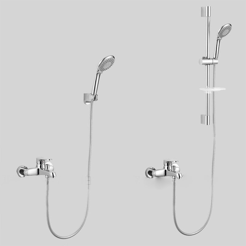 Bathroom Tub Spout Wall Mounted Hand Shower Fixed Bathtub Faucet Clearhalo 'Bathroom Remodel & Bathroom Fixtures' 'Bathtub Faucets' 'bathtub_faucets' 'Home Improvement' 'home_improvement' 'home_improvement_bathtub_faucets' 6468131