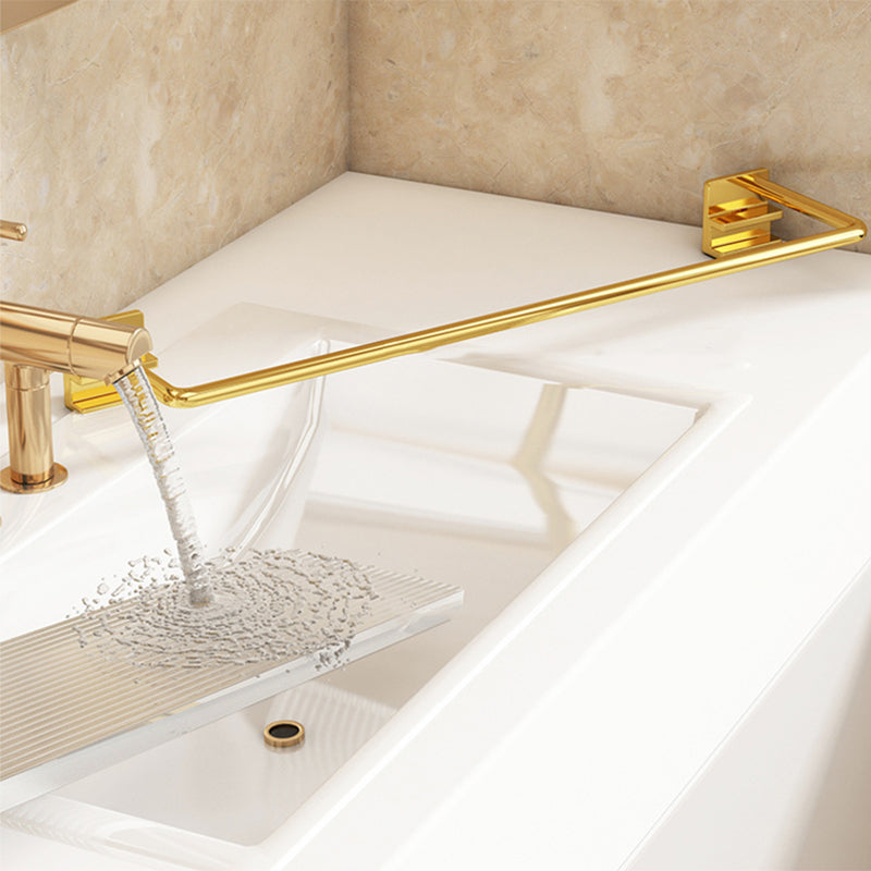 Modern Silver/Gold Bathroom Hardware Set Bath Shelf Bathroom Set Clearhalo 'Bathroom Hardware Sets' 'Bathroom Hardware' 'Bathroom Remodel & Bathroom Fixtures' 'bathroom_hardware_sets' 'Home Improvement' 'home_improvement' 'home_improvement_bathroom_hardware_sets' 6468694