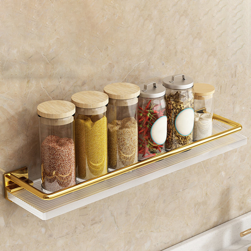 Modern Silver/Gold Bathroom Hardware Set Bath Shelf Bathroom Set Clearhalo 'Bathroom Hardware Sets' 'Bathroom Hardware' 'Bathroom Remodel & Bathroom Fixtures' 'bathroom_hardware_sets' 'Home Improvement' 'home_improvement' 'home_improvement_bathroom_hardware_sets' 6468708