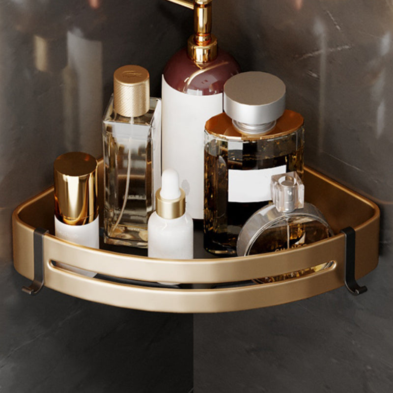 Modern Gold Bath Hardware Set Bath Shelf Bathroom Hardware Set 1 Piece Clearhalo 'Bathroom Hardware Sets' 'Bathroom Hardware' 'Bathroom Remodel & Bathroom Fixtures' 'bathroom_hardware_sets' 'Home Improvement' 'home_improvement' 'home_improvement_bathroom_hardware_sets' 6468881