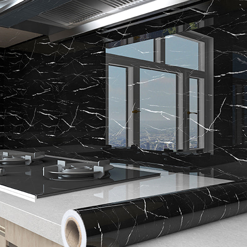 Rectangular Wallpaper Modern Peel and Stick Backsplash Wall Tile Black White Clearhalo 'Flooring 'Home Improvement' 'home_improvement' 'home_improvement_peel_stick_blacksplash' 'Peel & Stick Backsplash Tile' 'peel_stick_blacksplash' 'Walls & Ceilings' Walls and Ceiling' 6470226