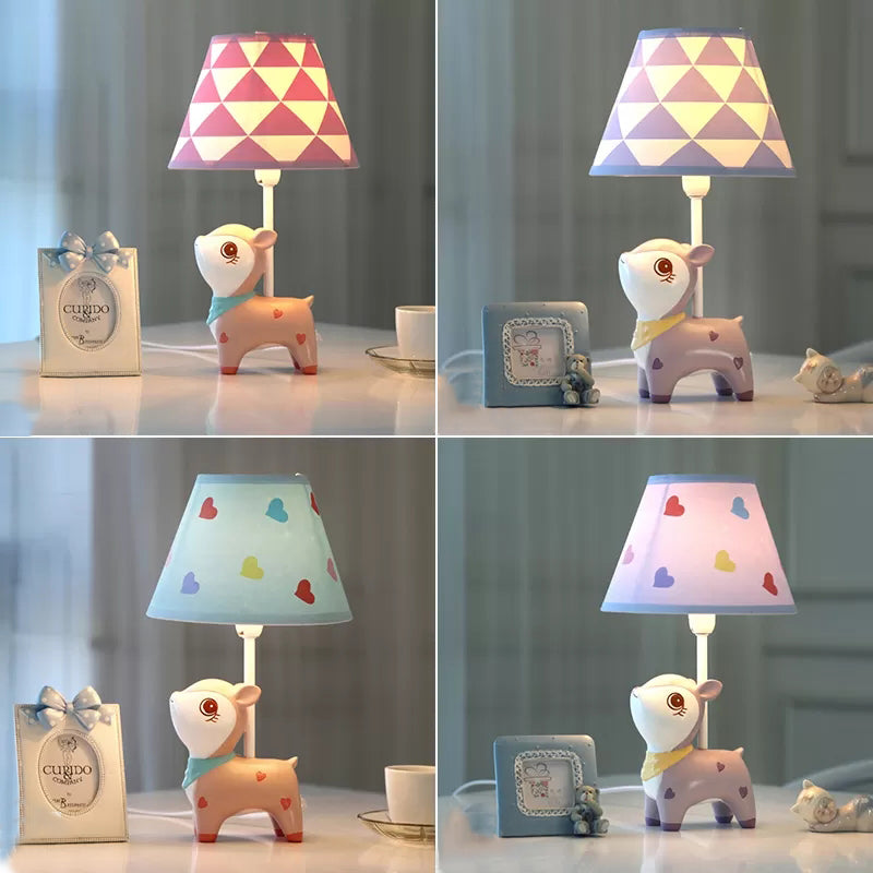 Baby Sika Deer Desk Light Resin 1 Bulb Lovely Desk Lamp for Boy Girl Bedroom Clearhalo 'Lamps' 'Table Lamps' Lighting' 64795