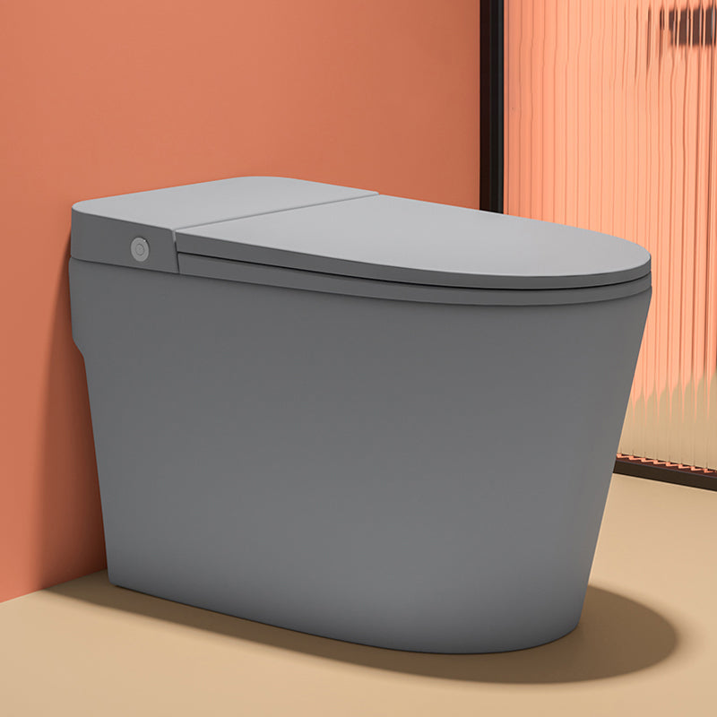 Modern Skirted Toilet Bowl Siphon Jet Toilet with Seat for Bathroom 15"L x 27"W x 18"H Grey 16" Clearhalo 'Bathroom Remodel & Bathroom Fixtures' 'Home Improvement' 'home_improvement' 'home_improvement_toilets' 'Toilets & Bidets' 'Toilets' 6483166