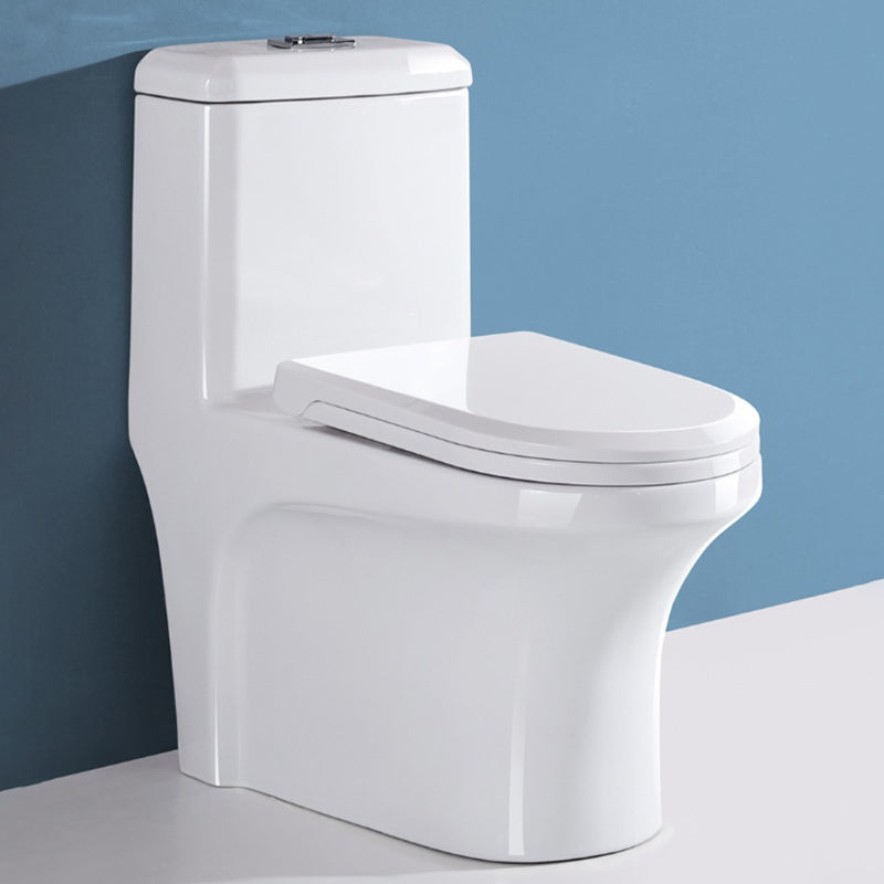 Modern One Piece Toilet Floor Mounted White Toilet Bowl with Seat for Washroom 14"L x 26"W x 29"H Clearhalo 'Bathroom Remodel & Bathroom Fixtures' 'Home Improvement' 'home_improvement' 'home_improvement_toilets' 'Toilets & Bidets' 'Toilets' 6483202