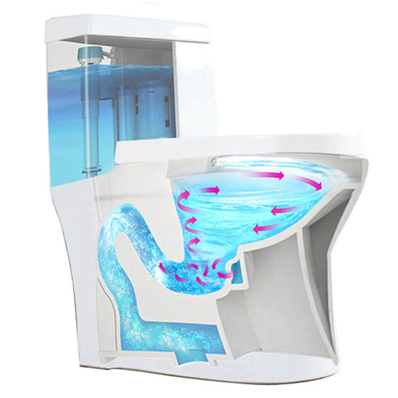Modern One Piece Toilet Floor Mounted White Toilet Bowl with Seat for Washroom Clearhalo 'Bathroom Remodel & Bathroom Fixtures' 'Home Improvement' 'home_improvement' 'home_improvement_toilets' 'Toilets & Bidets' 'Toilets' 6483210