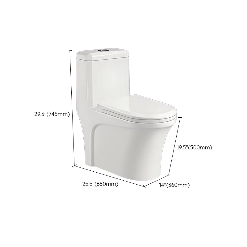 Modern One Piece Toilet Floor Mounted White Toilet Bowl with Seat for Washroom Clearhalo 'Bathroom Remodel & Bathroom Fixtures' 'Home Improvement' 'home_improvement' 'home_improvement_toilets' 'Toilets & Bidets' 'Toilets' 6483213