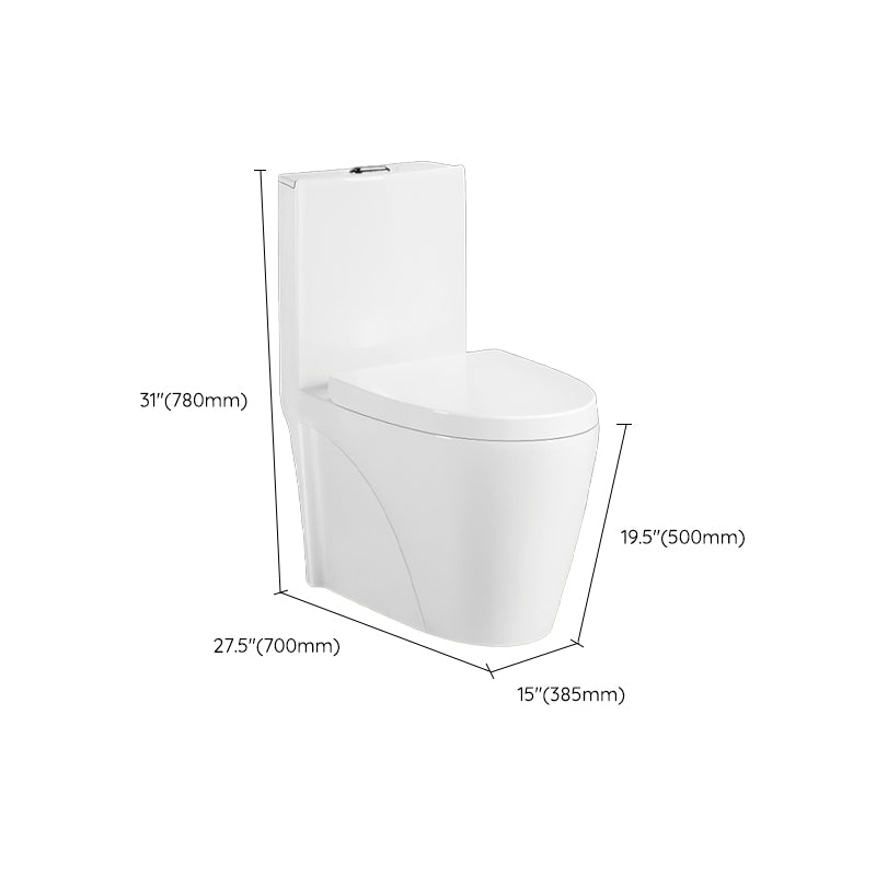 Modern One Piece Toilet Floor Mounted White Toilet Bowl with Seat for Washroom Clearhalo 'Bathroom Remodel & Bathroom Fixtures' 'Home Improvement' 'home_improvement' 'home_improvement_toilets' 'Toilets & Bidets' 'Toilets' 6483216