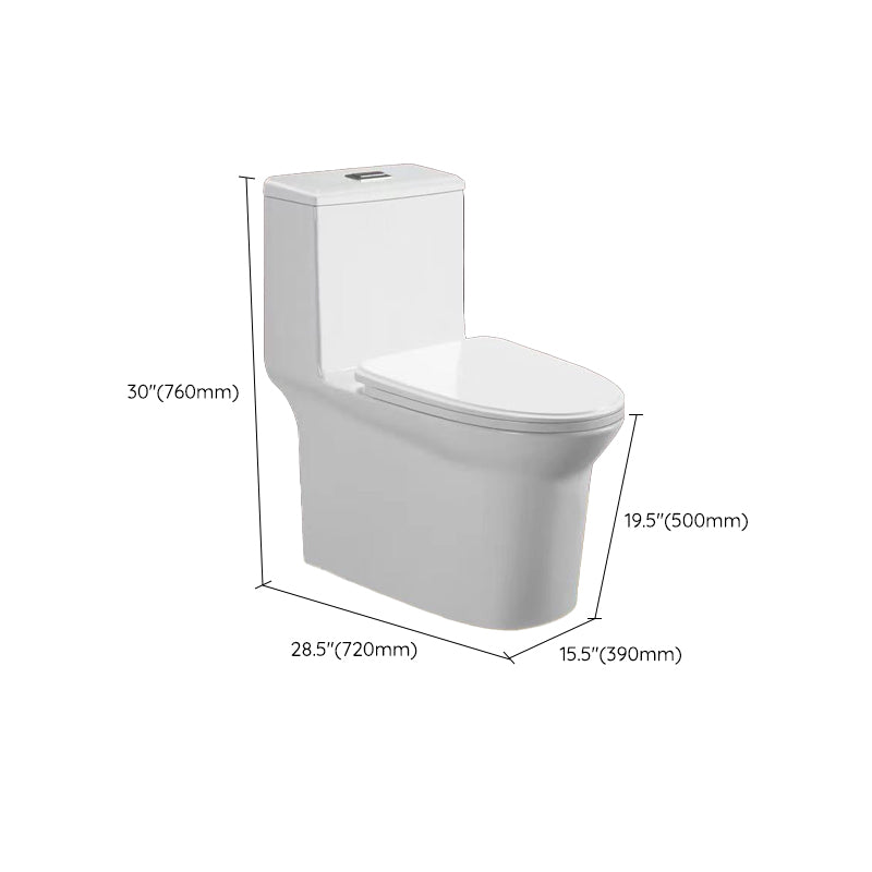 Modern One Piece Toilet Floor Mounted White Toilet Bowl with Seat for Washroom Clearhalo 'Bathroom Remodel & Bathroom Fixtures' 'Home Improvement' 'home_improvement' 'home_improvement_toilets' 'Toilets & Bidets' 'Toilets' 6483217